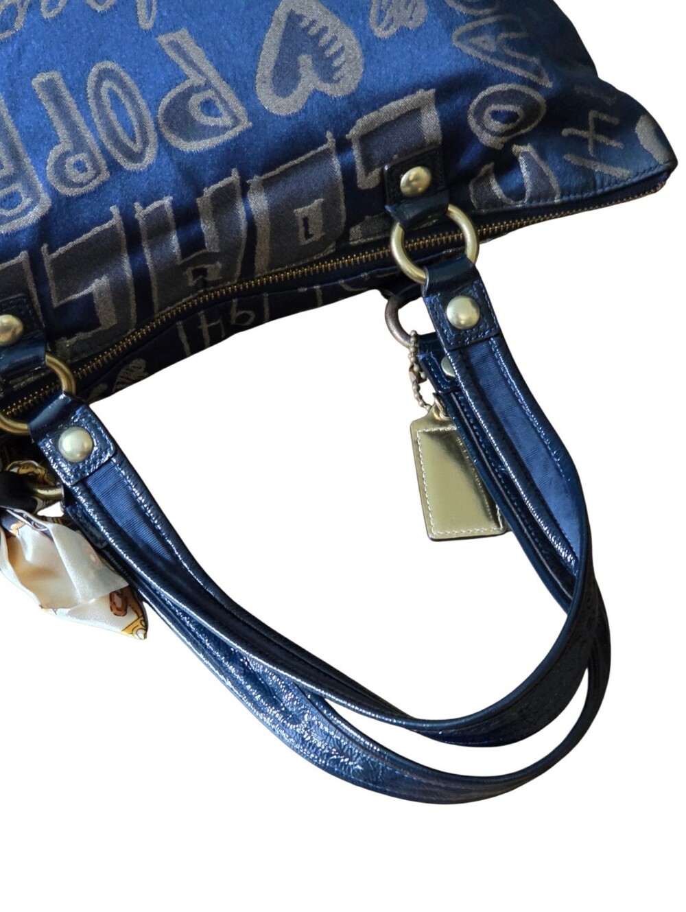 Coach Poppy Graffiti Glam Tote Bag - Picture 7 of 16
